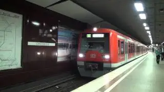 S-Bahn Hamburg - Z&uuml;ge der BR474 im Bahnhof Jungfernstieg HD