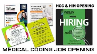 Medical Coding Job opening || Fresher or Experienced | HCC or Him opening | Certified/non Certified