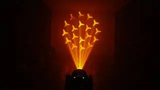 120W Mini Powerhouse Stage Light 7 Colors 16 Prisms 7 Gobo Patterns 12CH DMX Strobe