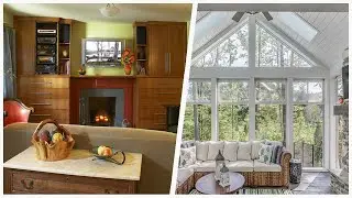 75 Green Living Space With A Standard Fireplace Design Ideas You'll Love 🔴