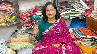 Market fail krdi 😍 50 to 70% off saree | megha designer saree collection