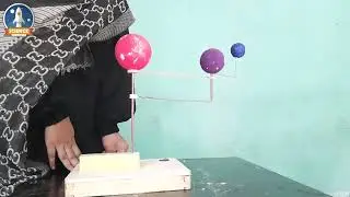 Solar system model || working model of sun , earth and moon || DIY model