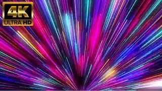30 Min Abstract Neon Lights Spreading | Background Seamless Loop 4K