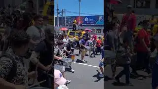 batucada en el desfile san salvador