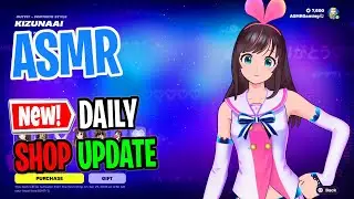 ASMR Fortnite Shop NEW KizunaAI Skin! Daily Update Today 🎮🎧 Relaxing Whispering 😴💤