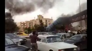 New Footage - Post-election protest in Tehran at Gisha Bridge - Iran 20 June 2009