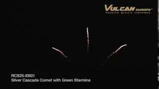 RCS25-EB01 Silver Cascade Comet with Green Starmine