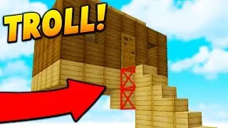 THE MEGA SKYBASE TROLL! - Minecraft SKYWARS TROLLING!