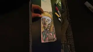 Sketchbook tour at random wine bar back in Washington DC