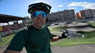 dji Flip seguimiento en Pumptrack con viento ¿Nos seguirá?