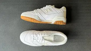 Unboxing the New Balance 550 in White and Moonbeam. Size 10.