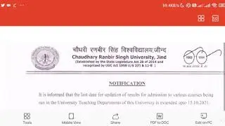 CRSU updates related to Admission / result update  #CRSU #admission