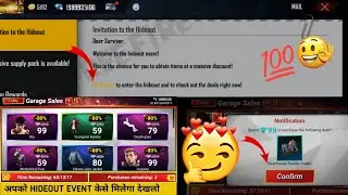 How To OPEN HIDEOUT Event Free Fire | Garage Sales Event Free Fire | Invitation To The Hideout Event