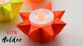 Easy Christmas Tealight Holder | DIY Paper craft | Simple Crafts at Home
