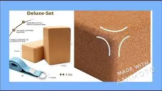 Premium Natural Cork Yoga Block for Stable and Eco Friendly Support
