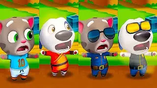 Talking Tom Gold Run Football Tom Vs Kung Fu Hank Vs Officer Tom Vs Deputy Hank 2026 Gameplay 