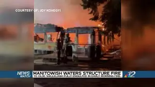 Ye Olde Shillelagh burns in Manitowish Waters 3-22-24