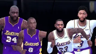 NBA 2K21 - '03-'04 Los Angeles Lakers vs. Los Angeles Lakers - Full Gameplay (Updated Rosters)