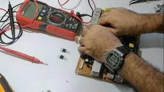 عطل باور شاشه LG موديل 32LG80FR  م.مازن فهمي PAWER SUPPLY LG TV FIX (MOSFET) Mazen fahmy