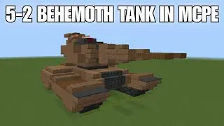 How To Make 5-2 Behemoth Tank From TDX In Minecraft PE Tutorial