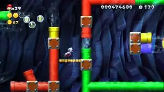 NSMBU (WiiU) - Acorn Plains - Blooper's Secret Lair (W1-A) - Episode 08
