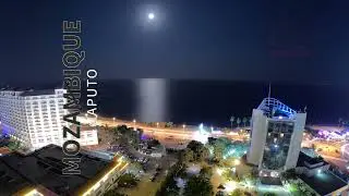 Maputo Radisson Blu Hotel - Night Time Car Lapse - Mozambique