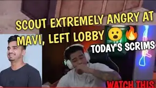 Scout extremely angry at Mavi in scrims today 🤯 TX fight during scrims 😱