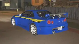 Nissan Skyline R34 Intro NFSU2 as SuperGT ( GTA San Andreas car mod )