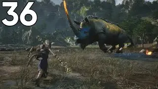 BLACK MYTH WUKONG PS5 Walkthrough Gameplay Part 36 - GOLD ARMORED RHINO BOSS(FULL GAME)