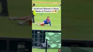 Vaishnavi Sharma in Beast Mode at Practice🔥😎 #VaishnaviSharma #wpl