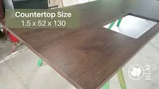 Walnut Wide Plank Countertop Stained