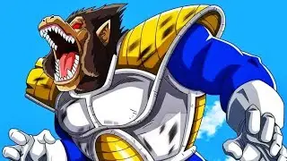 Cena &Eacute;pica de #dragonball Z Vegeta Transforma-se em Ozaru na terra pela primeira vez. #remake  #hd 