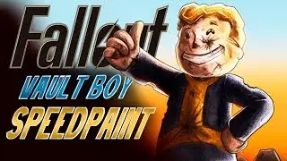 Fallout, Vault Boy Statue - SpeedPaint