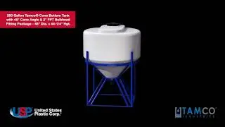 3D-200 Gallon Tamco&reg; Cone Bottom Tank & 2