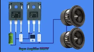 How to make Super Powerful Amplifier Bass with Mosfet, DIY Amplifier Mosfet Irfp920 & Irfp240