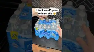 Crazy water bottle life hack 💦 #lifetips #lifehacks #tipsandtricks #kitchentips #kitchenhacks