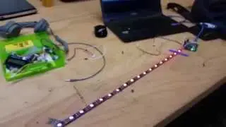 Werkende ws2801 LED-strip