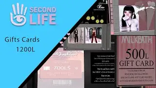 Second life Gifts Cards 1200L METAVERSE 2023