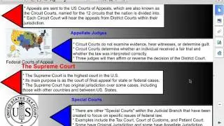 PHS Government 5-2: The Organization of Federal Courts