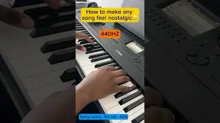 Making  any song feel old👴 #frequency #tuning #pianocover #pianotuning #nostalgia #vintage