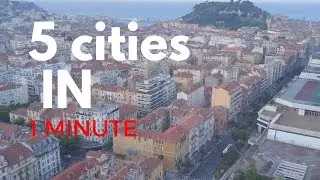 Drone Footage - 5 Cities in 1 minute (Europe)