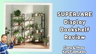 NEW SUPERJARE Display Bookshelf Review  - Top 5 Best Modern Bookshelves under $190