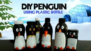 Plastic Bottle Craft Ideas || Paper mache Penguin with waste bottle || Paper Mache Birds