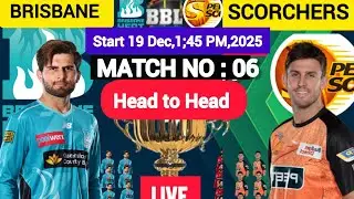 BBL 2025/Brisbane heat Vs Perth scorchers/match no 6 both team best Playing 11/cricket 24&times;28sports