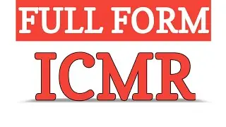 FULLFORM OF ICMR