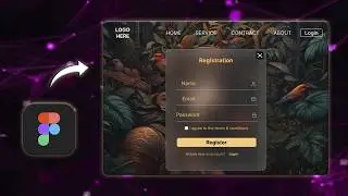 Figma Tutorial: Animated Landing Page with Login & Register | UI/UX Design