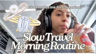 My Luxurious Morning Routine While Traveling | Slow Travel Rituals ft. MSBLUE Jewelry