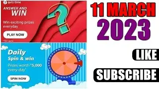 Amazon Quiz Answers Today | Amazon Quiz Today | 11 March 2023