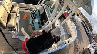 DEKit marine flooring installation on Tidewater 2500 Carolina Bay