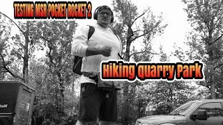 Quarry Park hike (9.33 miles) and testing out MSR pocket rocket 2, camp stove. 🥾⛰🔥enjoy the *ASMR*
